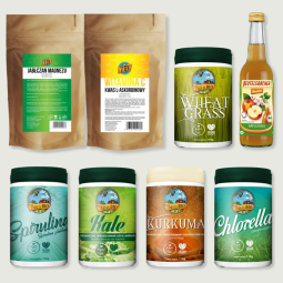 4 SZKLANKI GOLD II Z JABŁCZANEM MAGNEZU